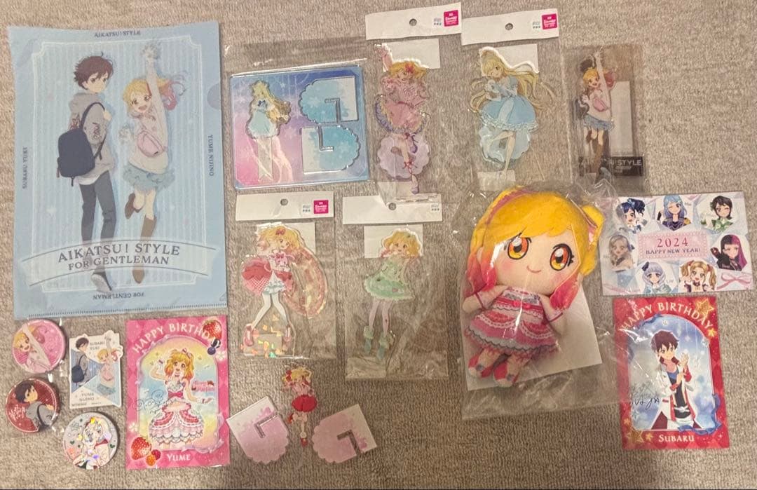 アイカツスターズ！　まとめ売り　虹野ゆめ　白鳥ひめ　白銀リリィ　アクリルスタンド