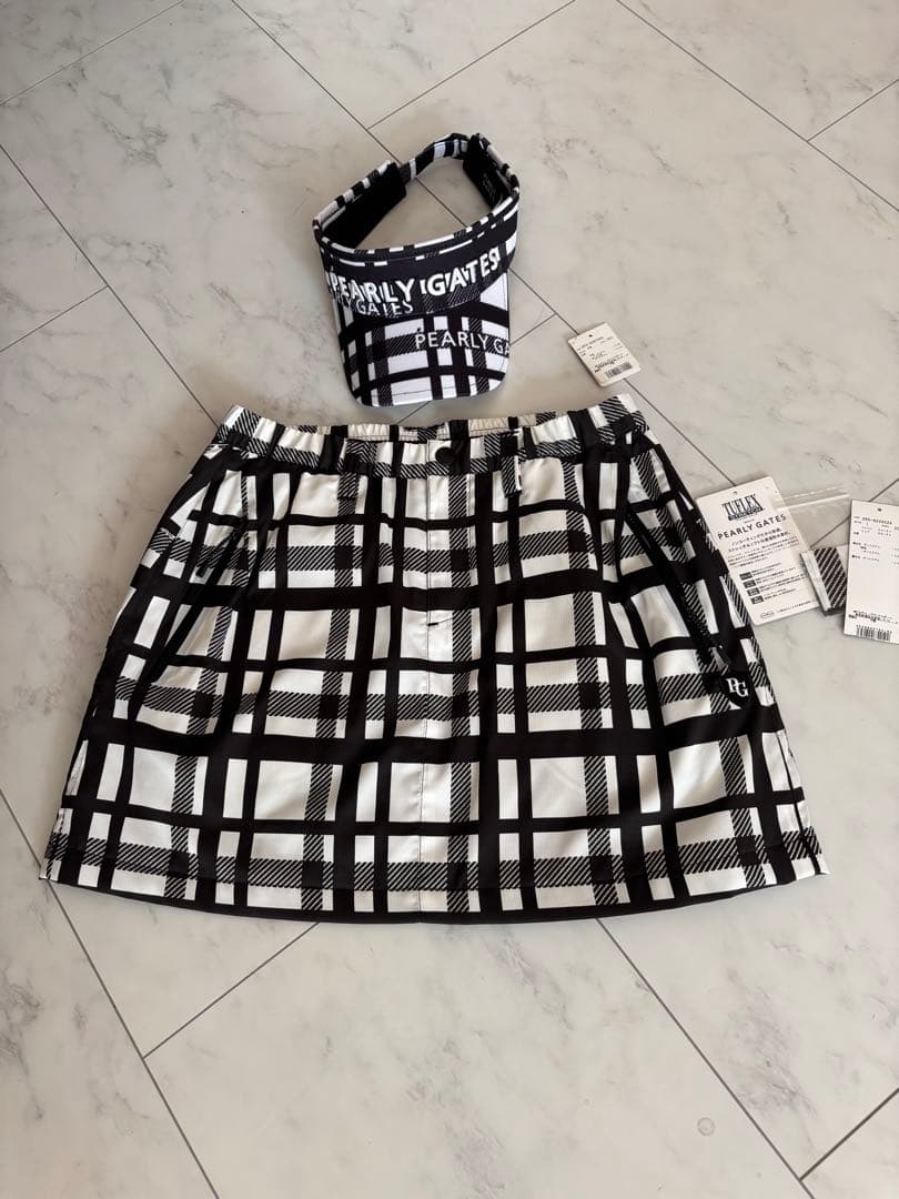 パーリーゲイツ　裏地付きスカート・サンバイザー