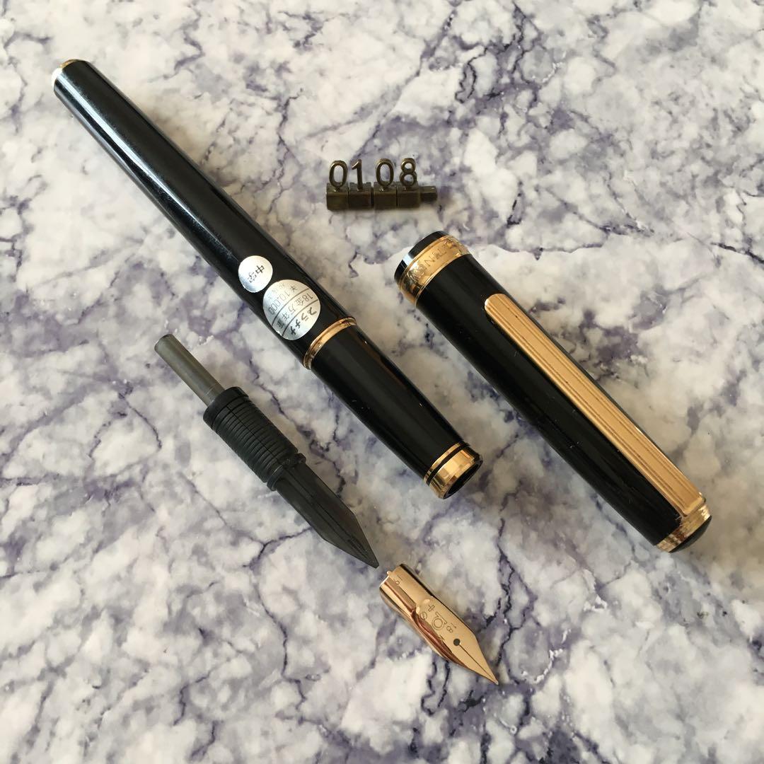 #0108 オーバーホール済み 金使用量最大級 PLATINUM 18k 万年筆