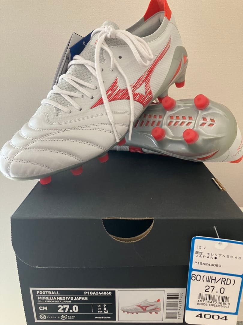 ミズノ サッカー スパイク モレリアネオ4 β Japan 27.0 cm