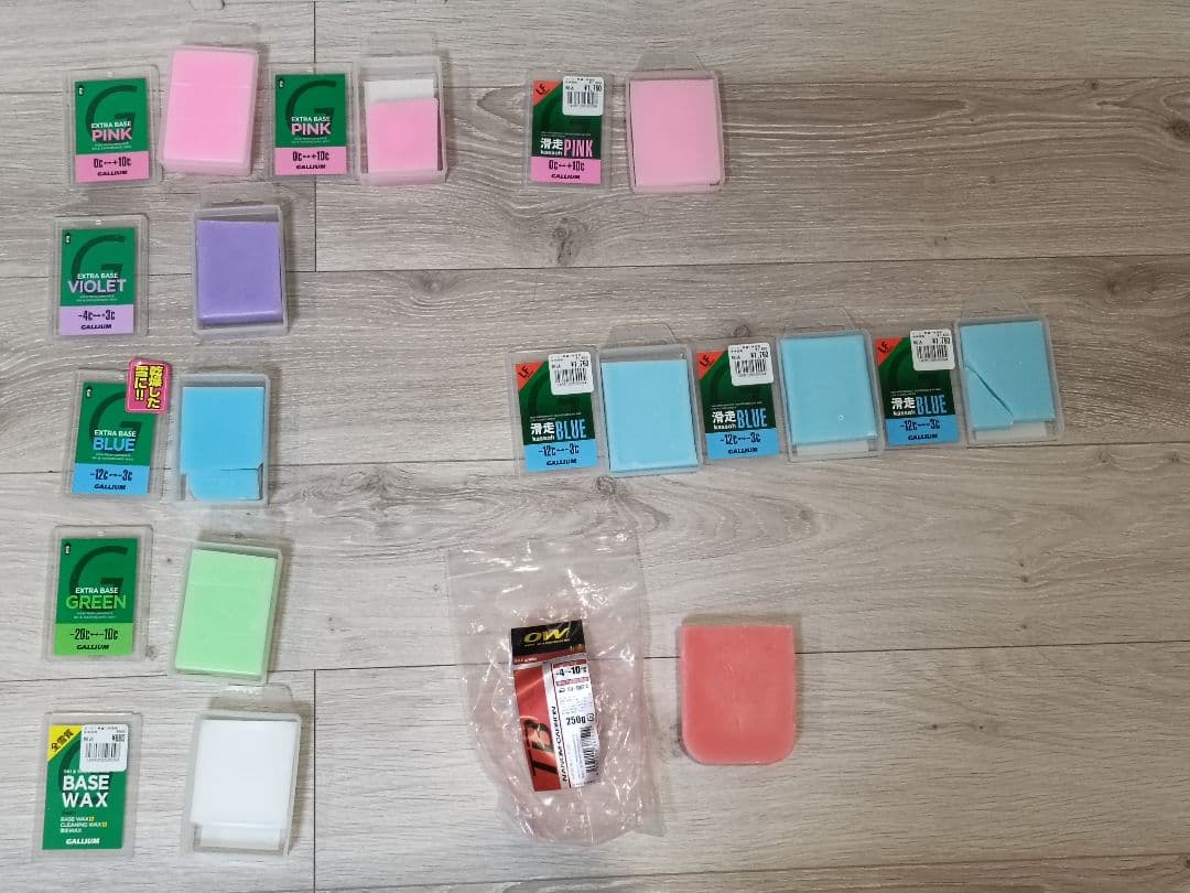 ガリウム/OW スキー/スノーボード用ワックスセット　合計11点