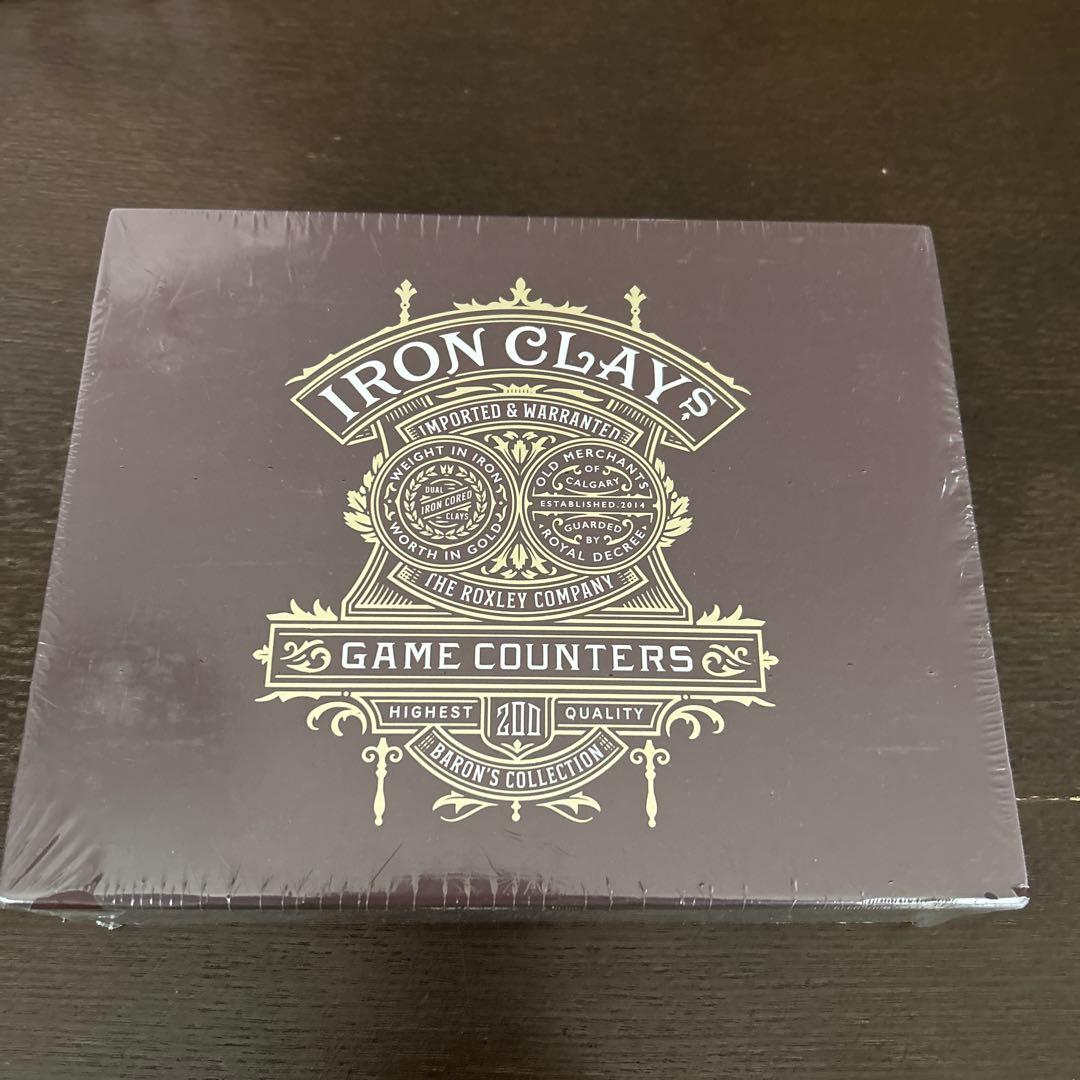 新品未開封、Iron clays ポーカーチップ200枚
