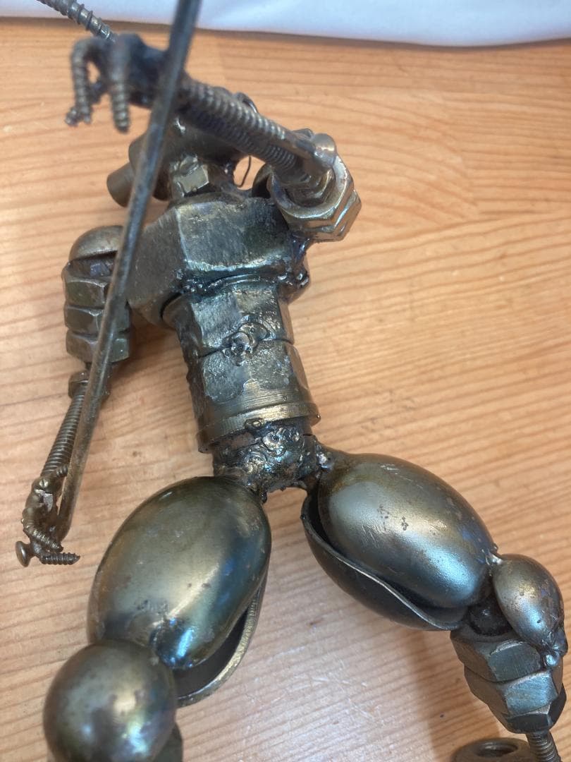 鉄のオブジェ 海外製 アート 人形 (2)