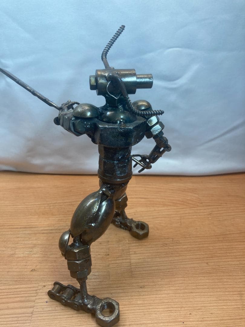 鉄のオブジェ 海外製 アート 人形 (2)