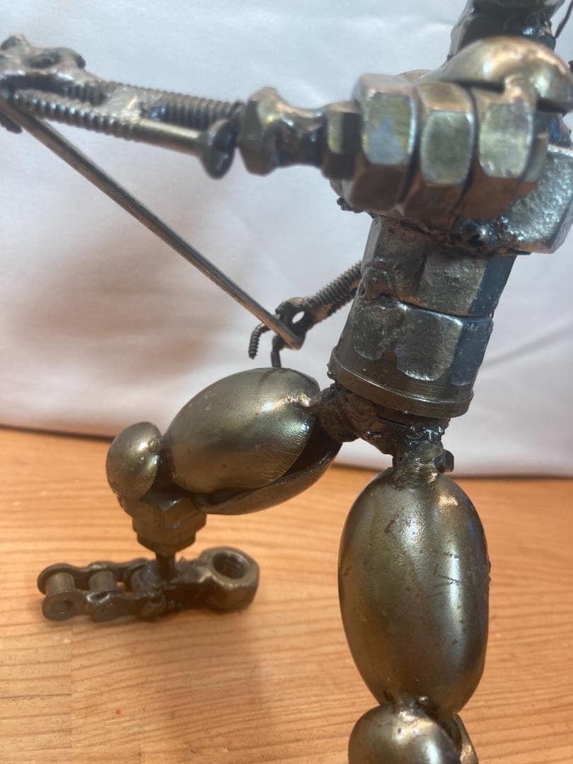 鉄のオブジェ 海外製 アート 人形 (2)