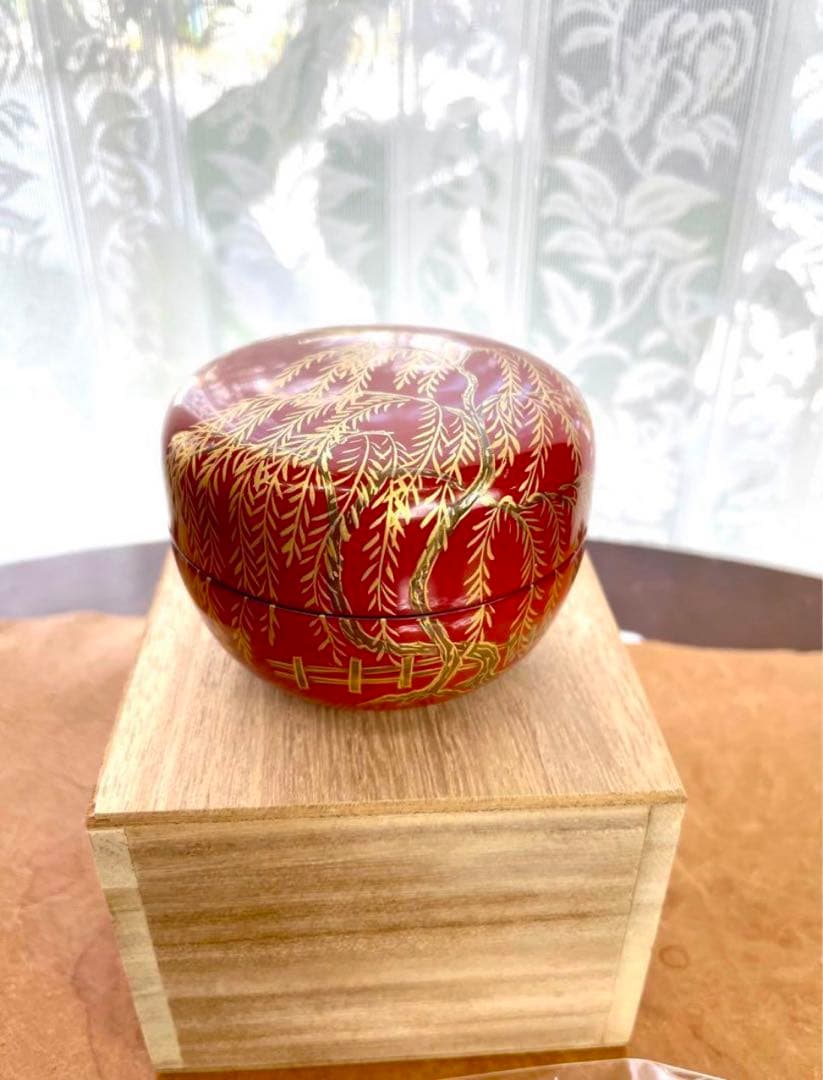 定価56,235円❣️希少・新品　琉球漆器　高級　棗・茶杓・香合・太鼓