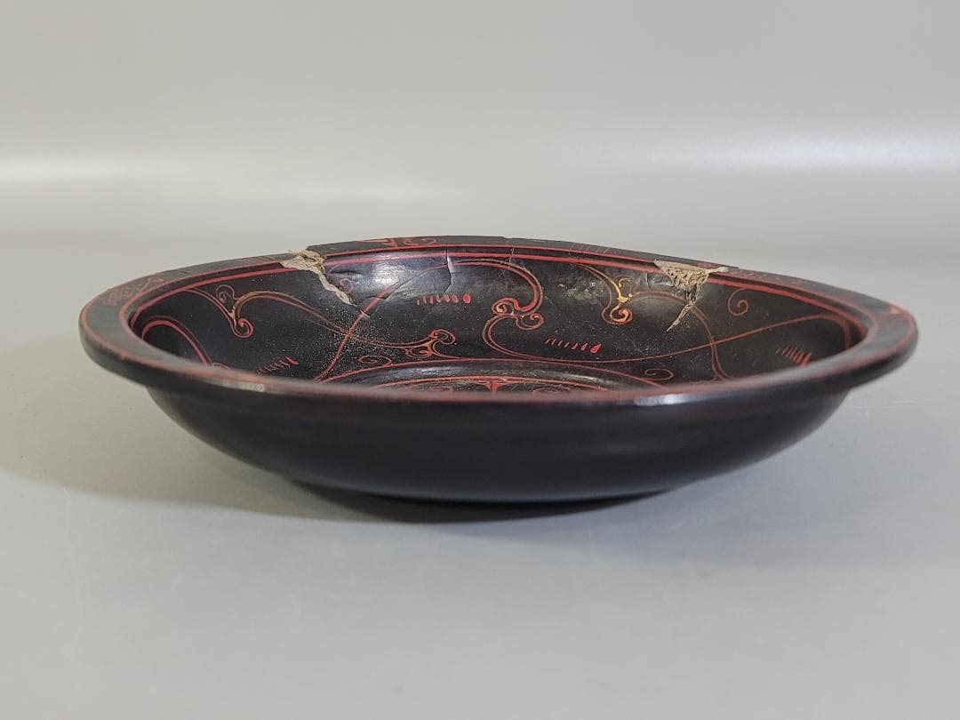 古美術 中国 楚 漆器 二件 数寄者蔵品