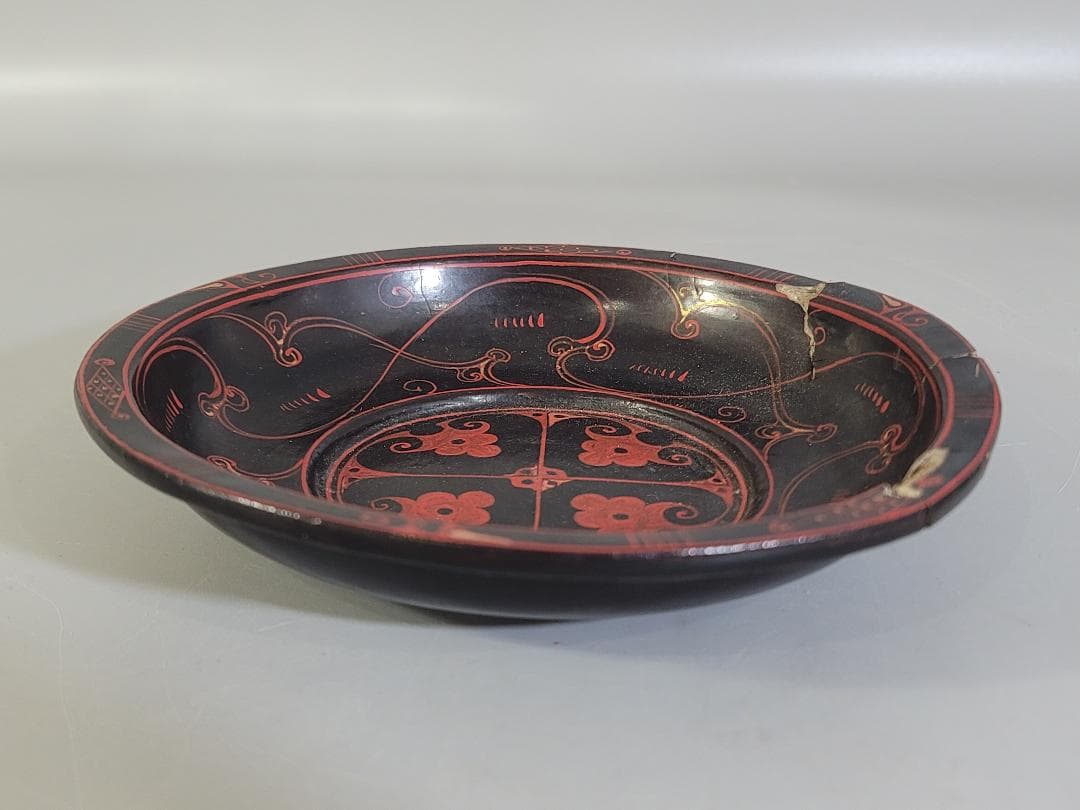 古美術 中国 楚 漆器 二件 数寄者蔵品