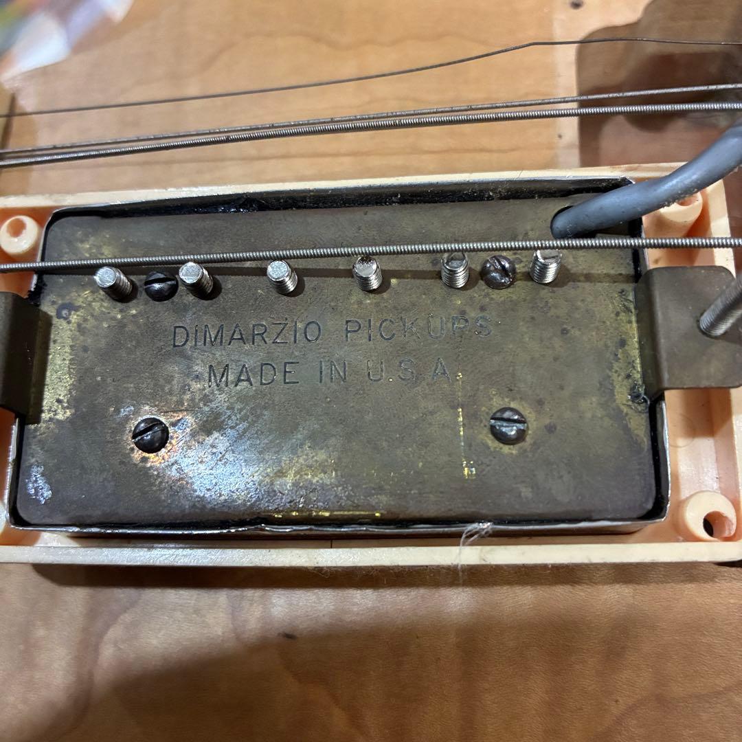 自作　エレキギター　詳細不明　かっこいいですがジャンク　ディマジオピックアップ