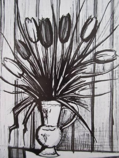 ベルナール・ビュッフェ 、「チューリップ 」、画集より、状態良好