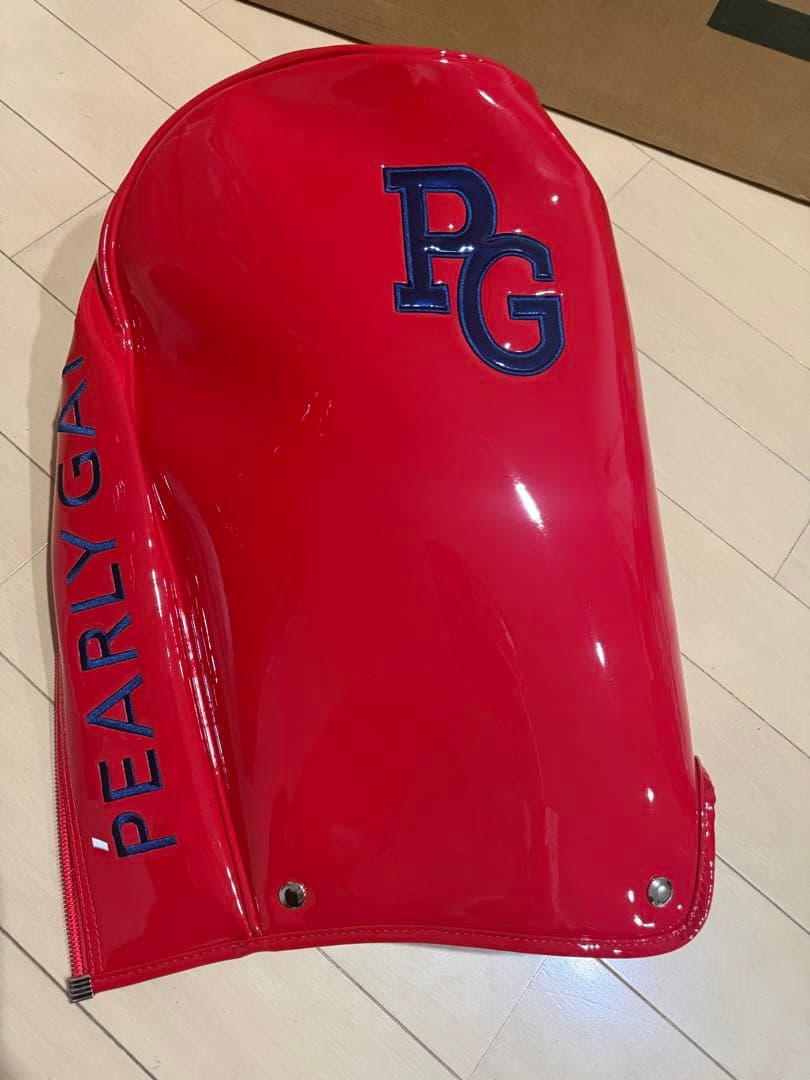 希少　PEARLY GATES ゴルフキャディバッグ エナメル レッド