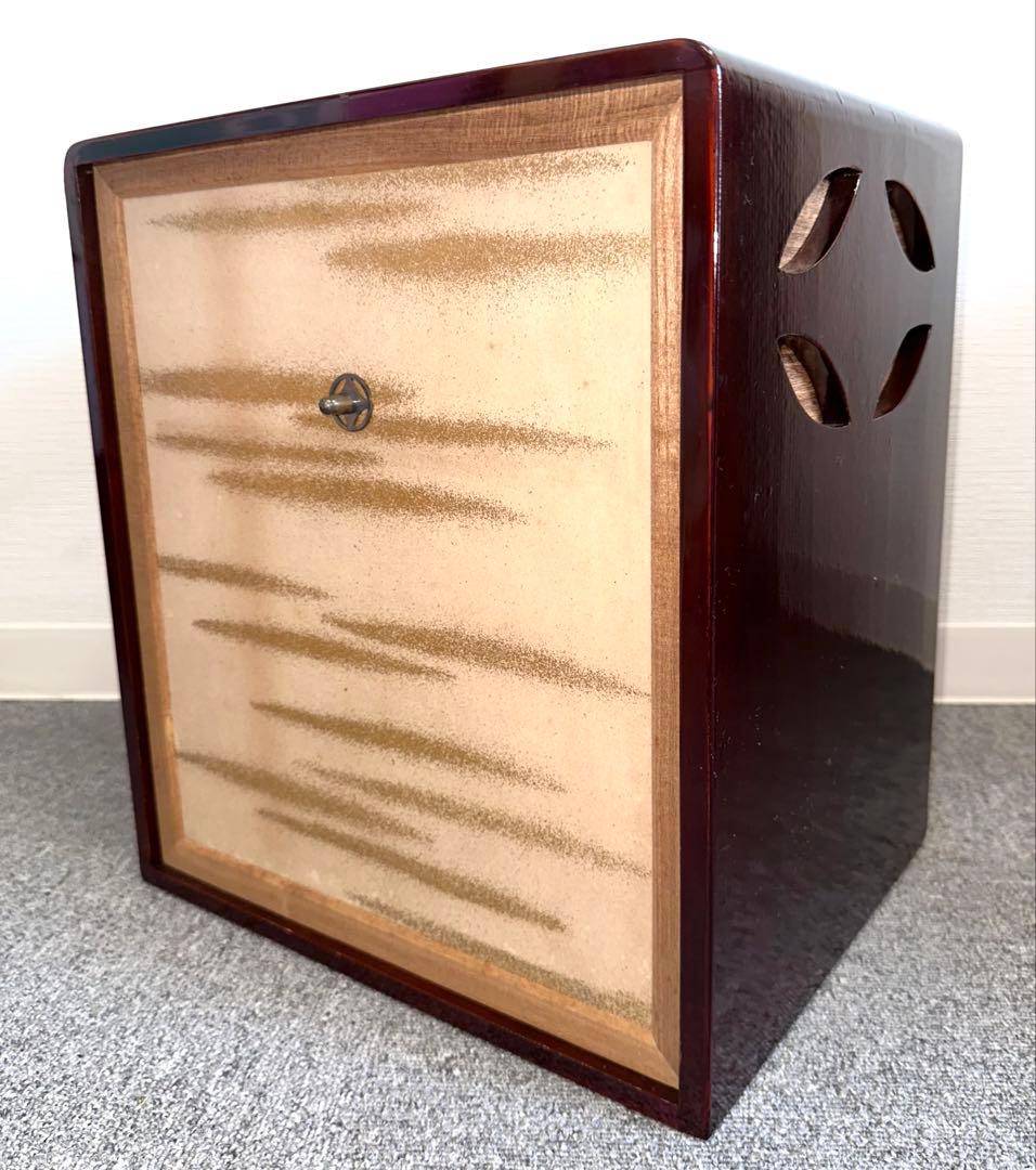 塗師　川瀬表完　八千代棚　茶道具　木製漆器　四方棚