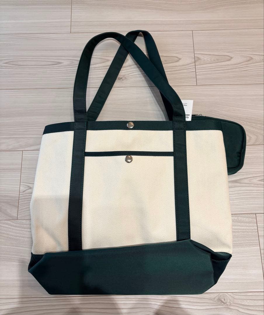 Bogey Boy トートバッグ アイボリー・グリーン