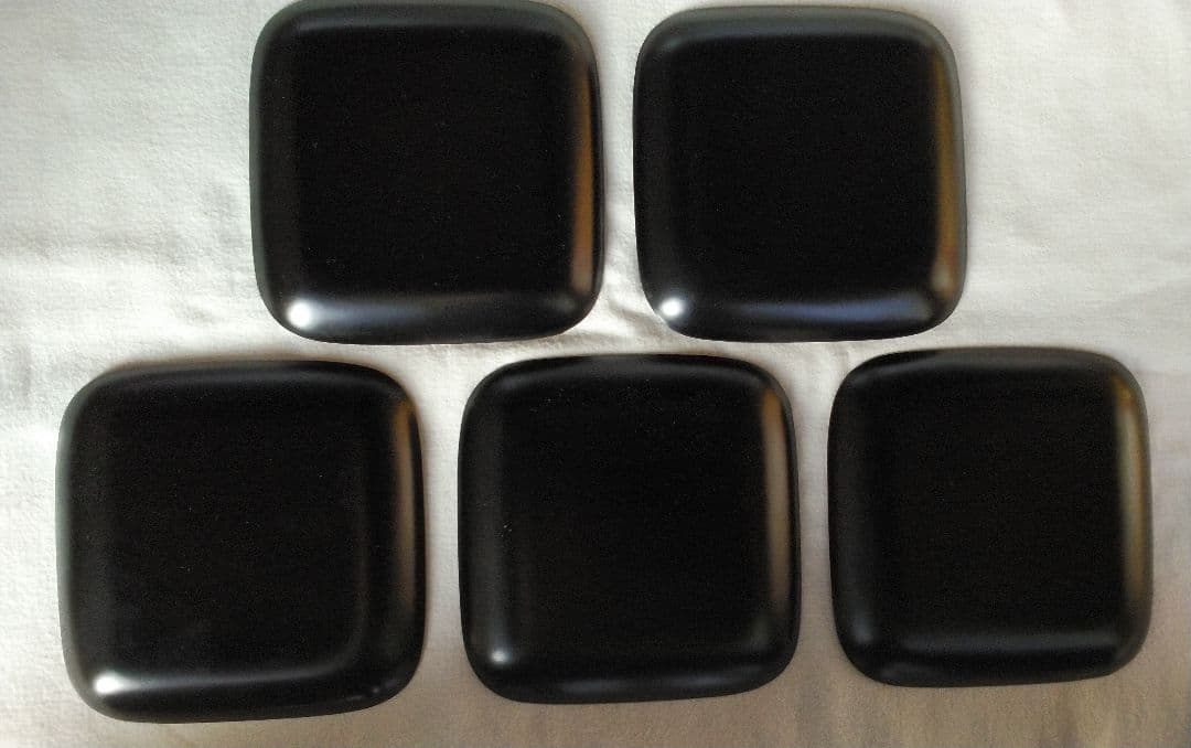 本漆塗り 堆朱日光彫り【昭和天皇へ作品献上者の作品】堆朱・銘々皿・茶托