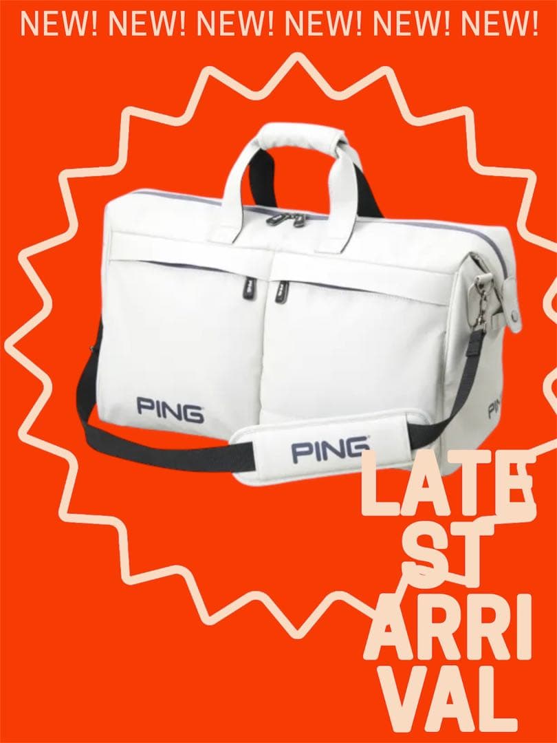 値下期間中⭐️PING ピンゴルフボストンバッグ新品未使用