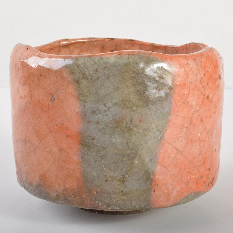 茶道具　楽吉左衛門　赤筒楽茶碗　共箱　M　R7086