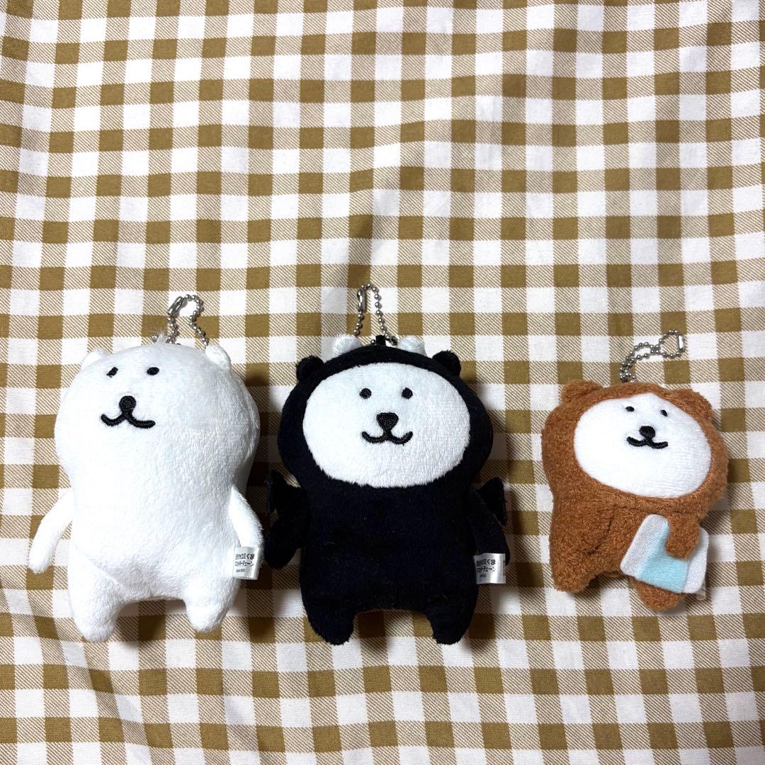 ウ*メ様 自分ツッコミくま　マスコットキーチェーン冬