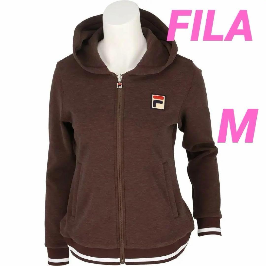 フィラ　FILA　テニスウェア　レディース　フルジップパーカー　M　ブラウン
