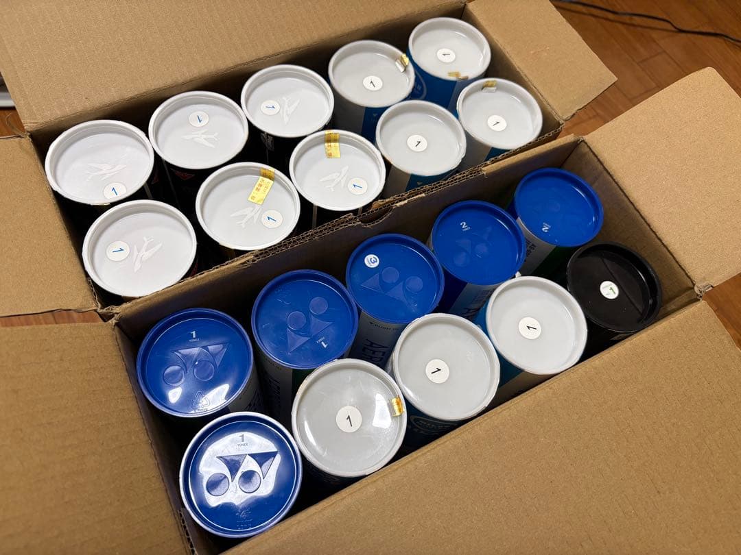 【中古】バドミントンシャトル240個（20ダース）ノック用等に