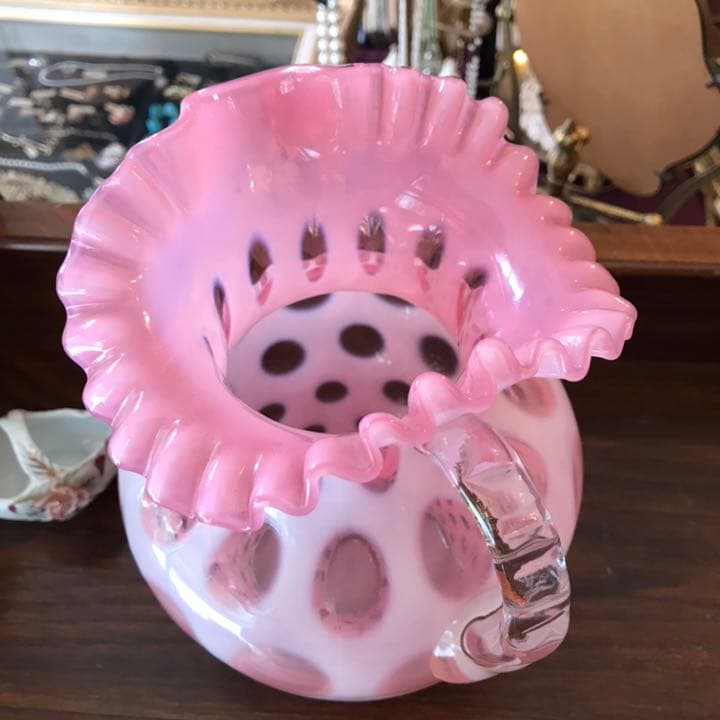 スペシャル！40s〜クランベリーオパールセントドットピッチャーFenton