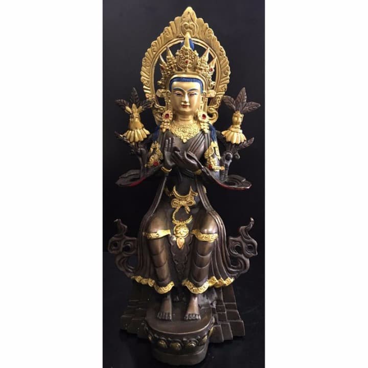 ◆弥勒菩薩（マイトレーヤ）像◆仏教　チベット-A