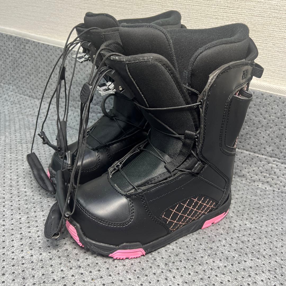 数回使用 23.5cm VAXPOT レディース レースブーツ スノーボード