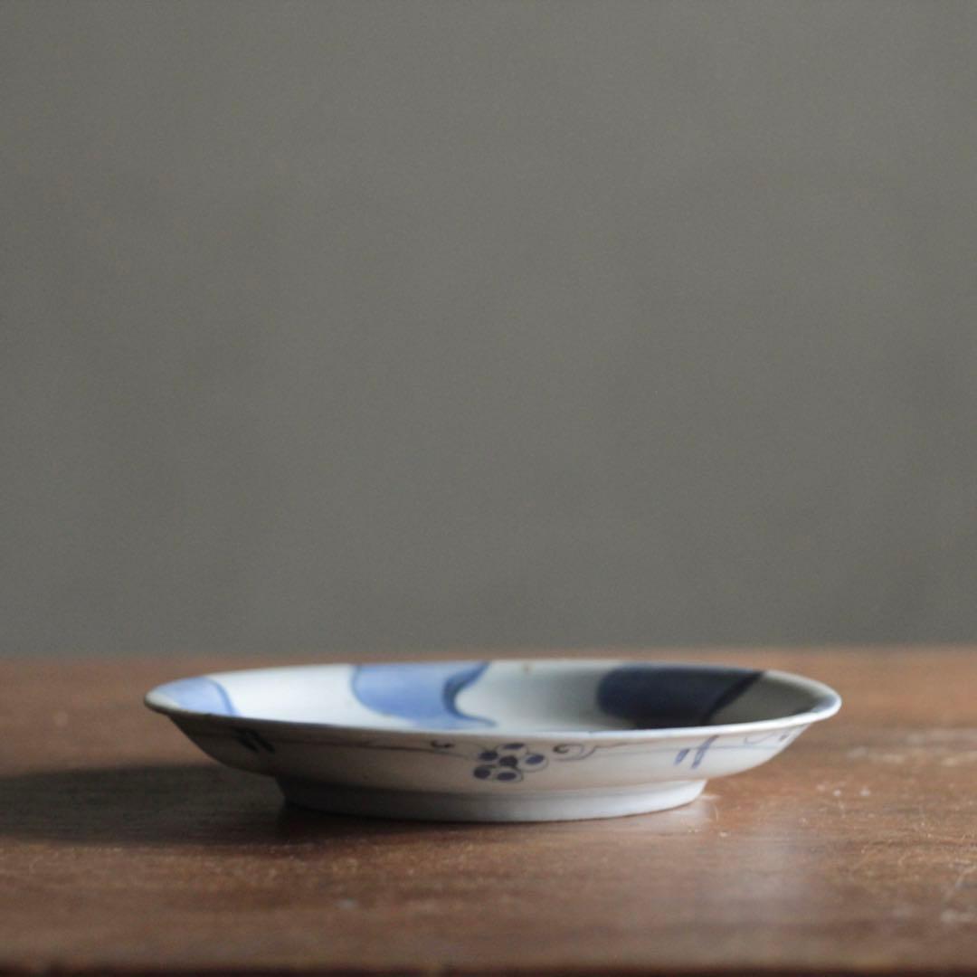染付 捻文 皿 古美術 古道具 アンティーク 江戸時代 古伊万里