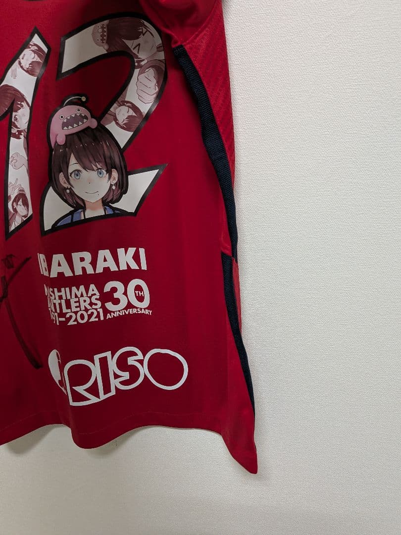 【鹿島アントラーズ】茨ひよりユニフォーム、本山雅志選手直筆サイン入りLサイズ