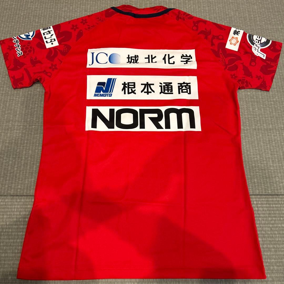 いわきFC 練習着Under Armour 赤 半袖 サッカーシャツ Lサイズ