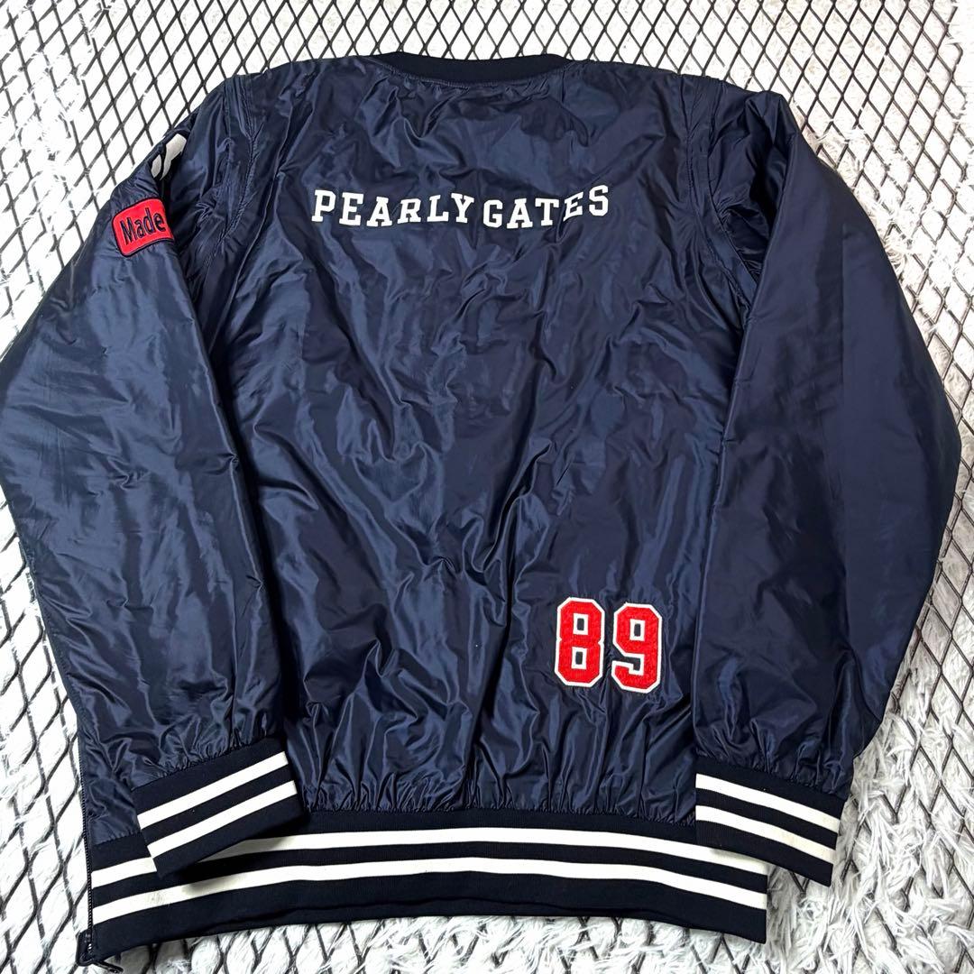 【超美品】中綿リバーシブル2WAYスニード ブルゾン PEARLY GATES