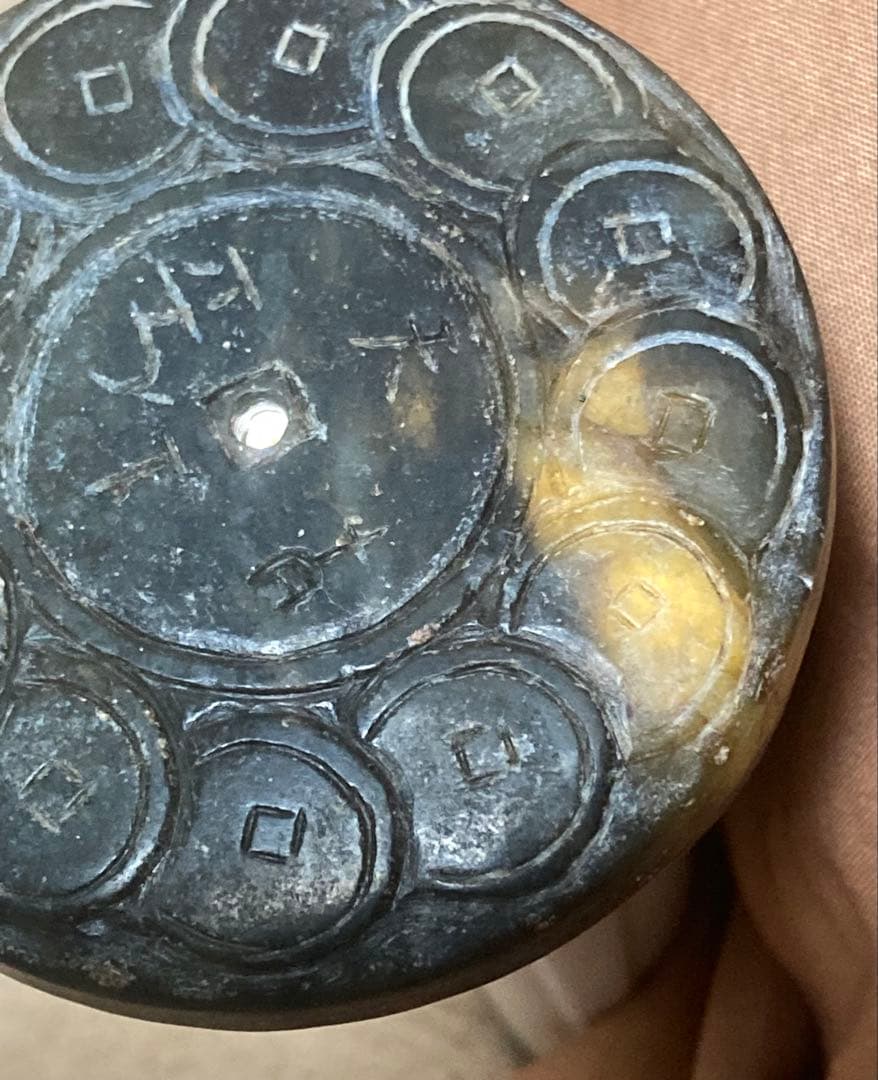 ジャンク品 線香立て 石材 詳細不明