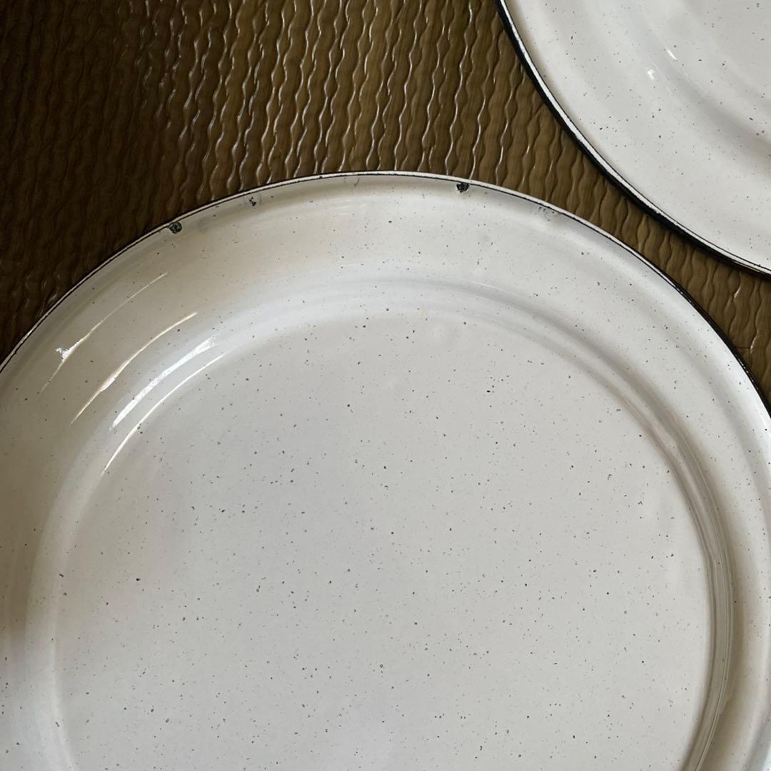 新品未使用★CINSA ホーロー平皿 6枚、ホーローマグ 3個　セット