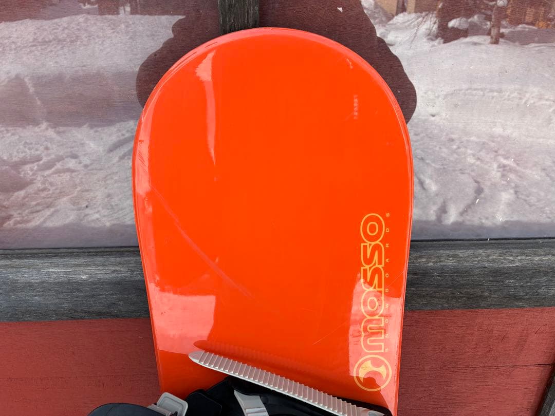 145cm massso スノーボード オレンジ
