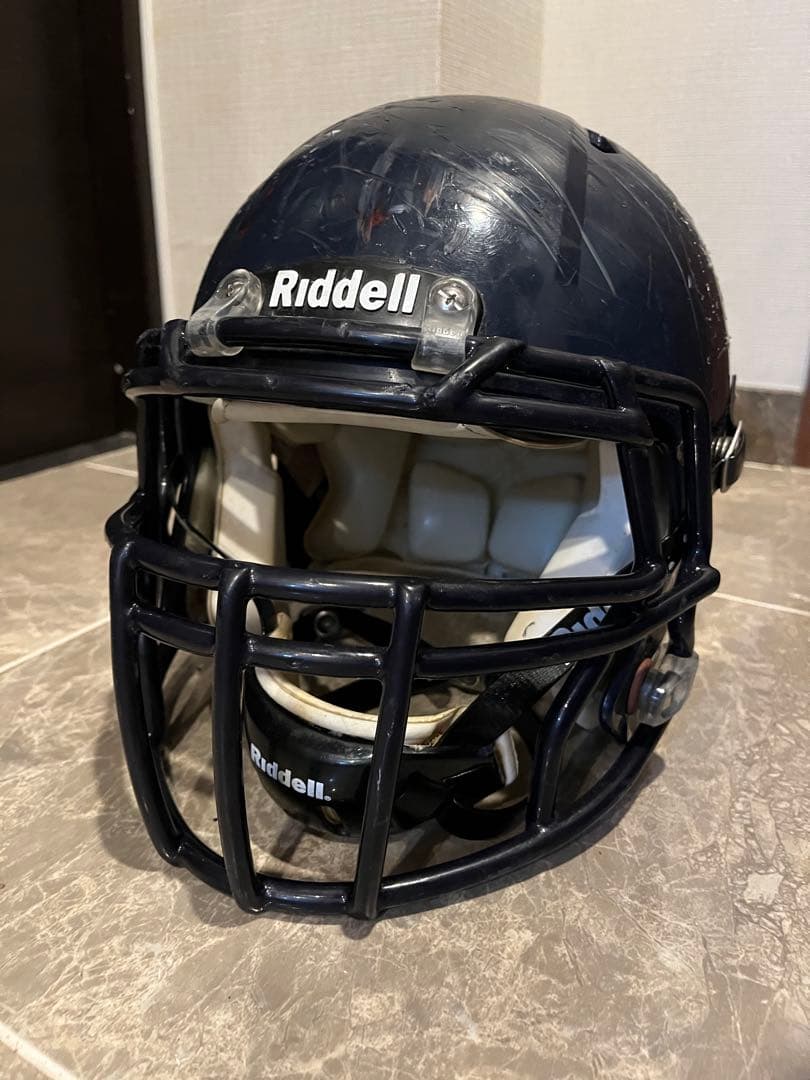 Riddell アメリカンフットボール ヘルメット ネイビーM