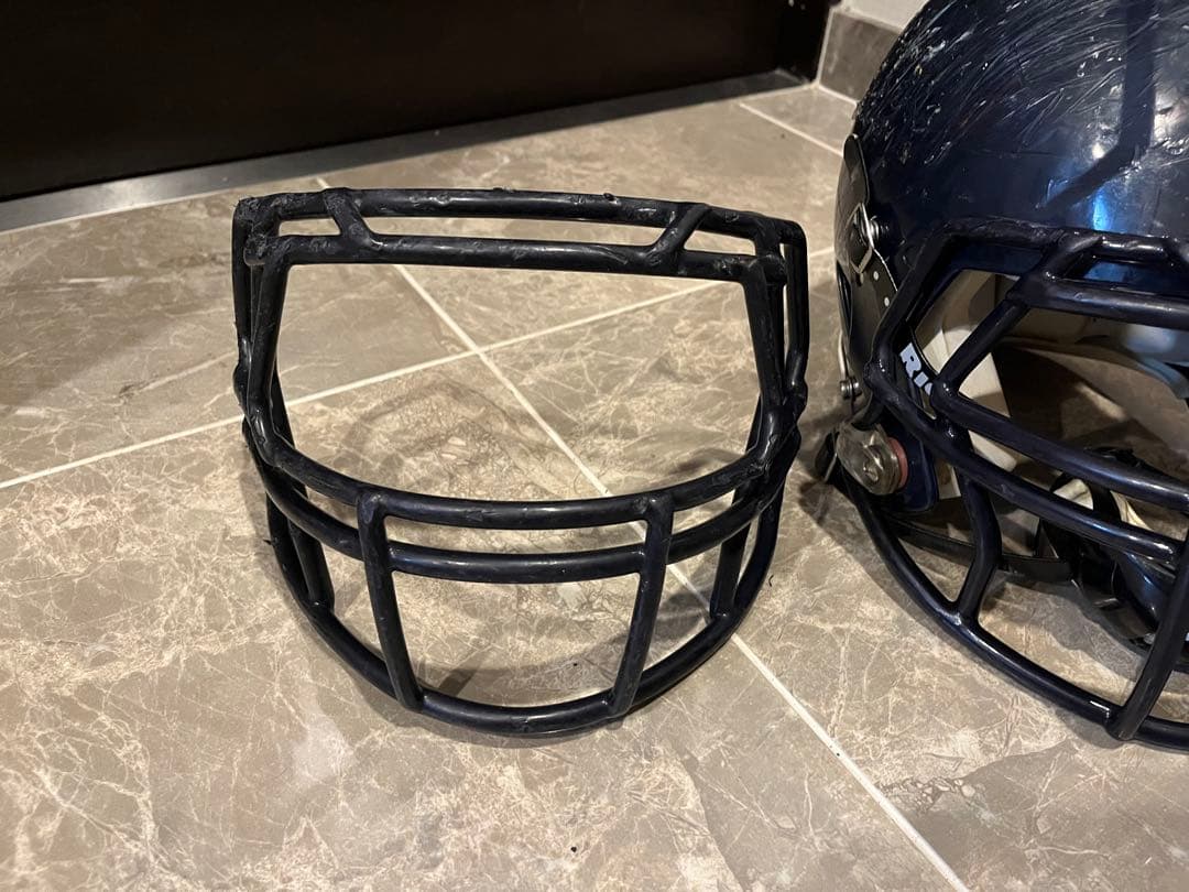 Riddell アメリカンフットボール ヘルメット ネイビーM