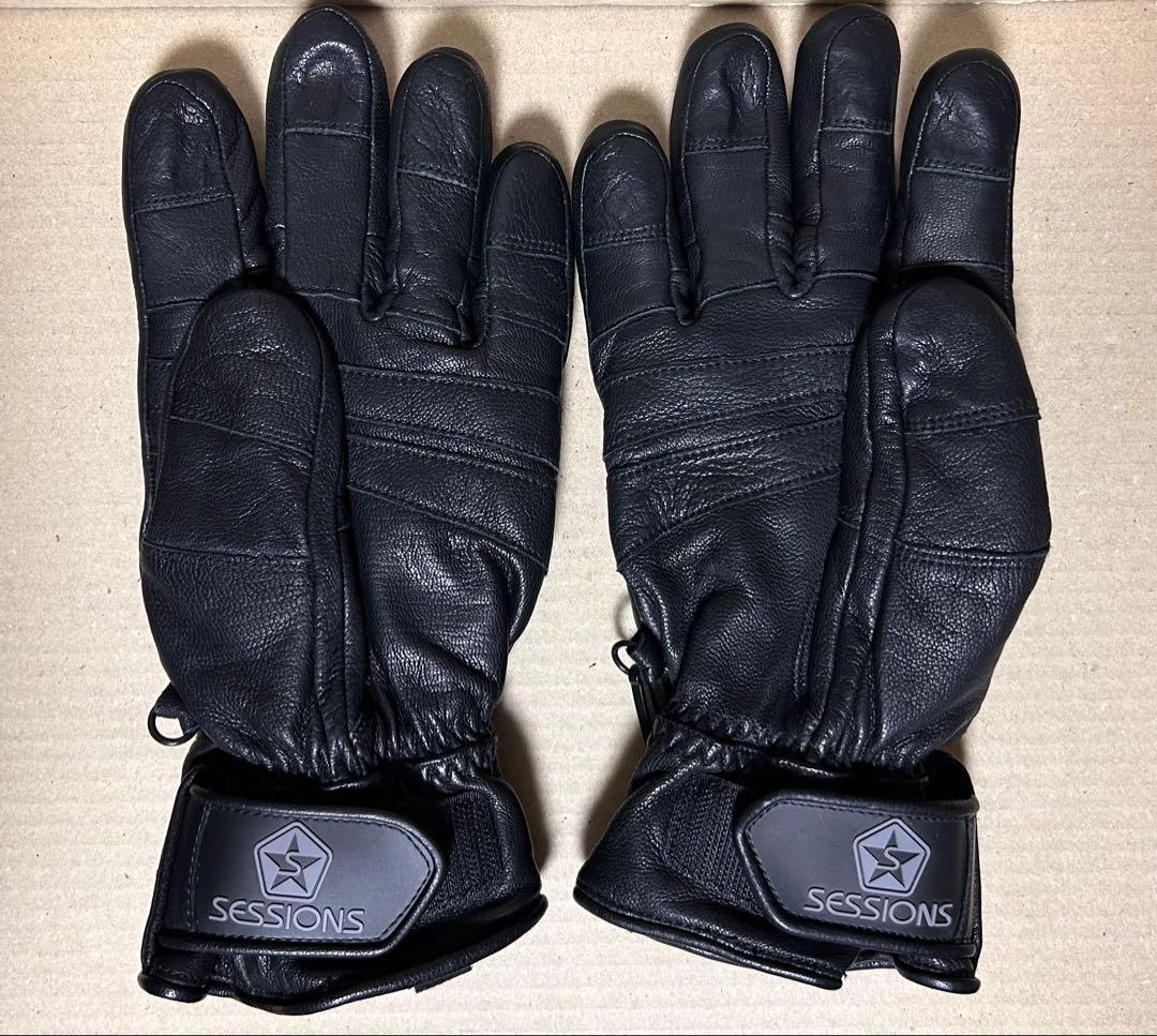 スノーボード　レザー　グローブ　SESSIONS サイズL スノボ