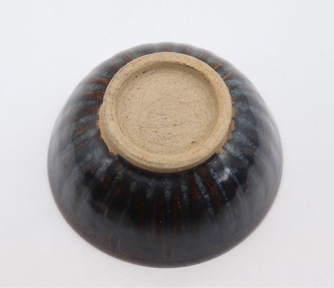 時代　黒釉茶碗　送料込み0325