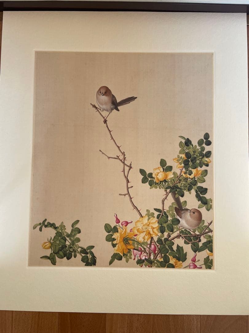 稀少中国清郎世宁长春图 名家绢絵 日本株式会社 二玄社印刷品16枚古董品