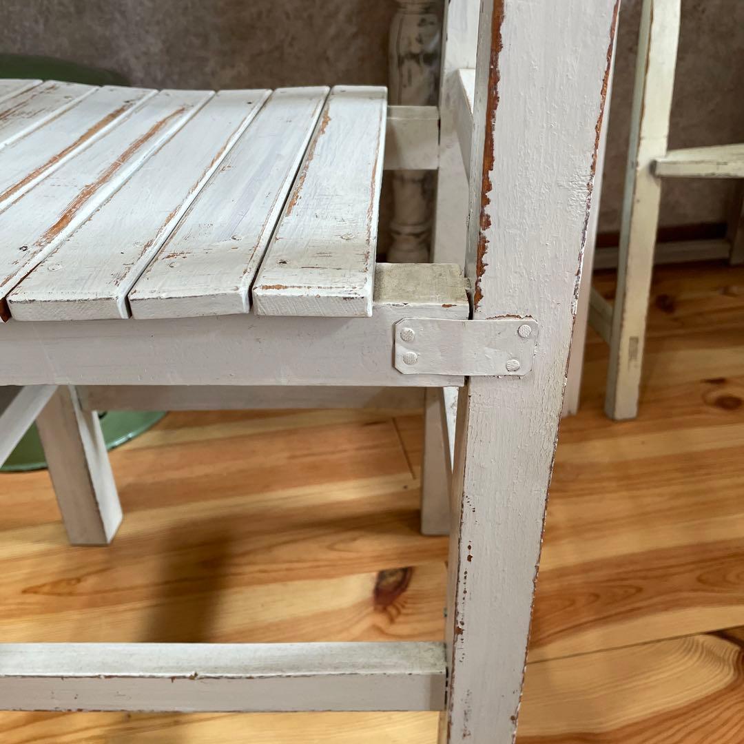 古い小学校の椅子 アンティーク ブロカント 昭和レトロ