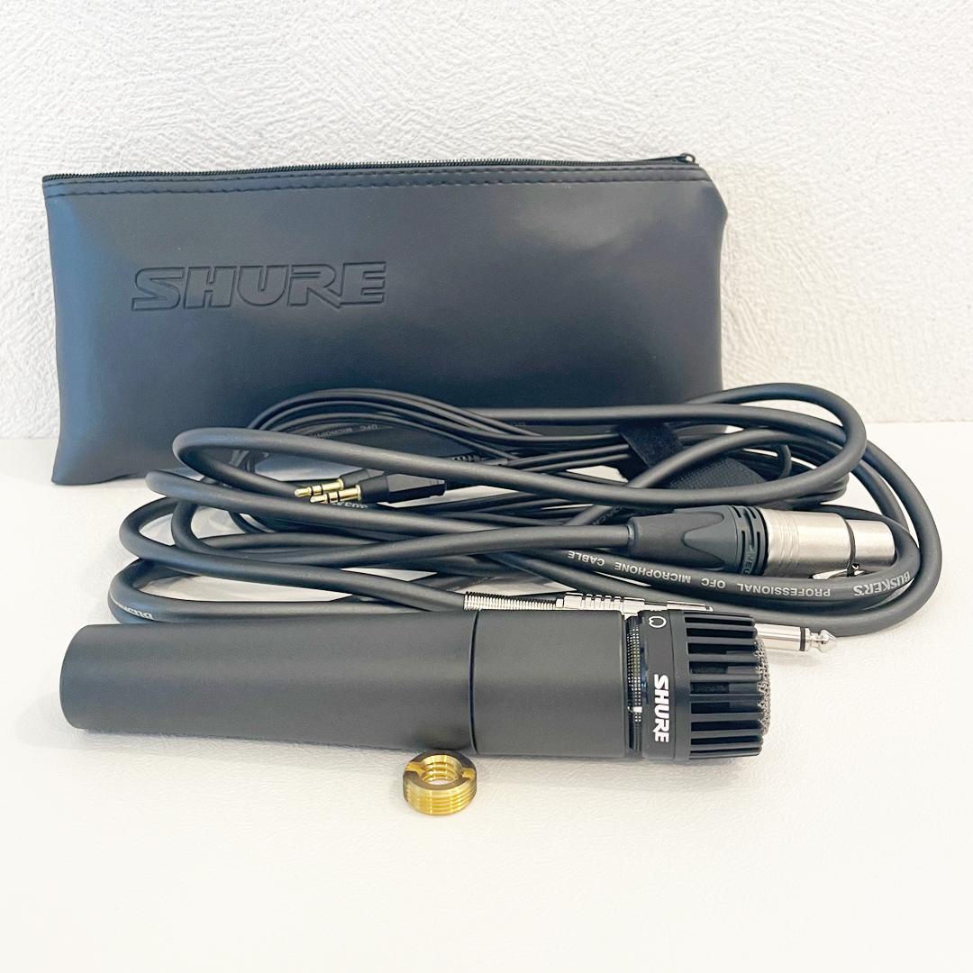 美品！　SHURE SM57 ダイナミックマイク 本体と付属品