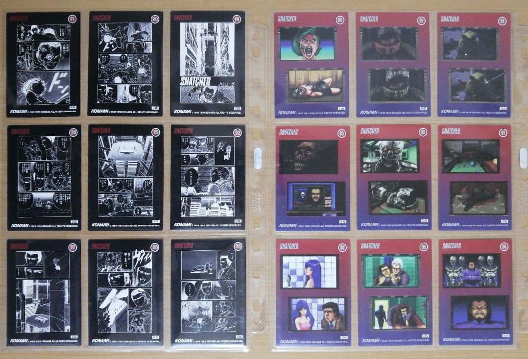KONAMI コレクションカード スナッチャー ノーマルカード90種類フルコンプ