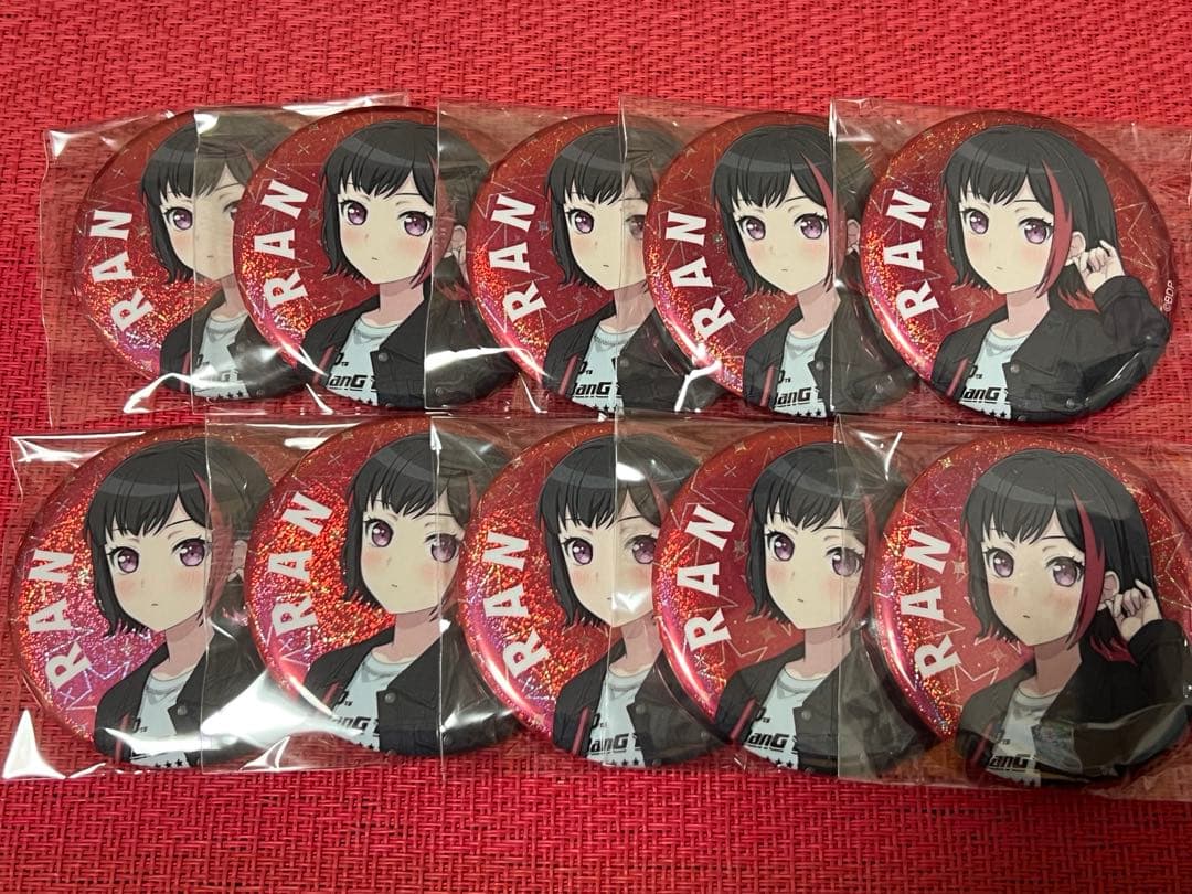 バンドリ 美竹蘭 WEGO 10周年 缶バッジ