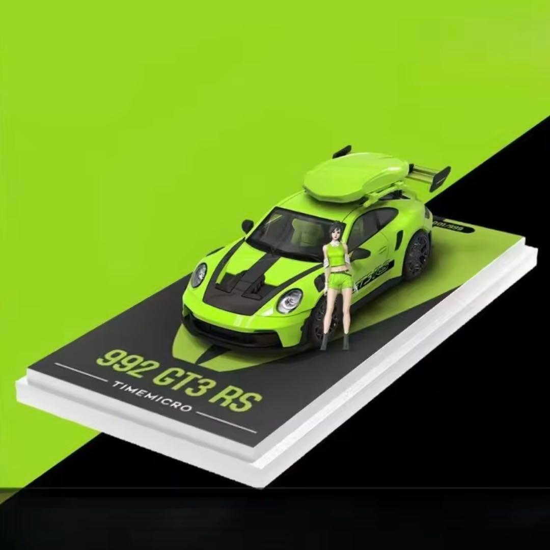 【新品】ポルシェ992 GT3 RS 1/64ミニカー フィギュア付き