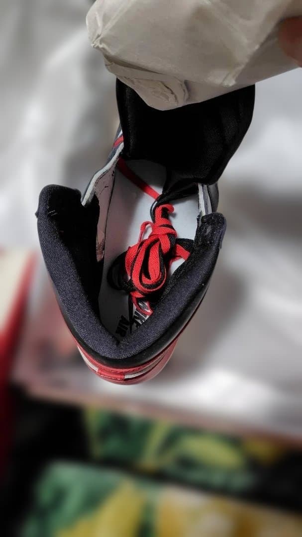 【未使用】NIKE Air Jordan 1 BlackToeつま黒 28.5