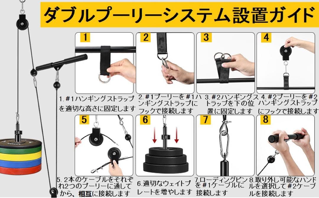 ★ラットプルダウン ケーブル トレーニング 機器 フィットネス 筋トレ