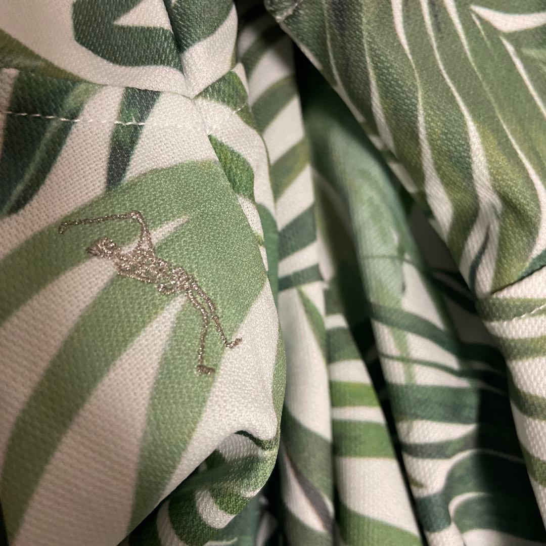 MARK&LONA ストレッチ　半袖　ポロシャツ　スカル　ラインストーン　刺繍