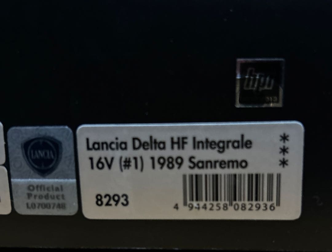 HPI 1/43 ランチアデルタHF インテグラーレ16V サンレモ1989#1