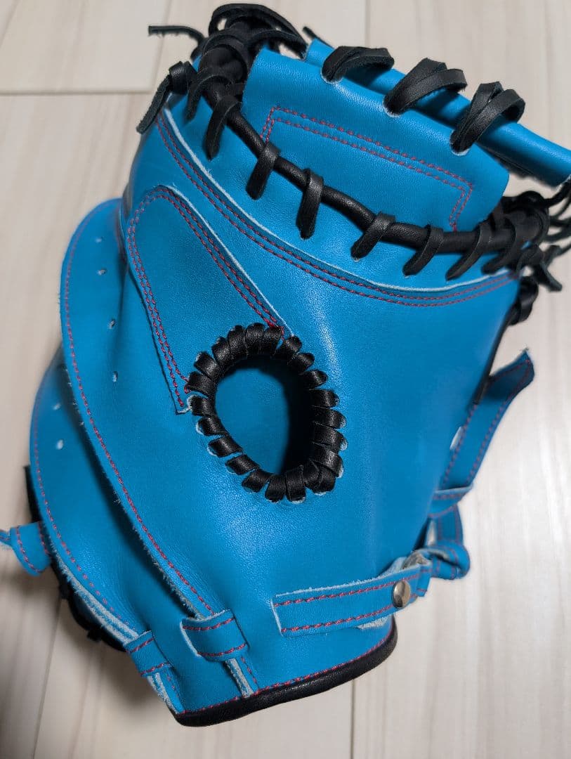 野球 キャッチャーミット 軟式・一般用 ブルー 右投げ用