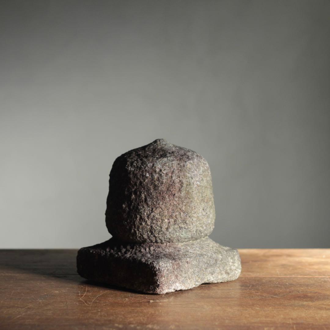 石製 宝珠 石燈籠 仏教美術 古道具 アンティーク オブジェ