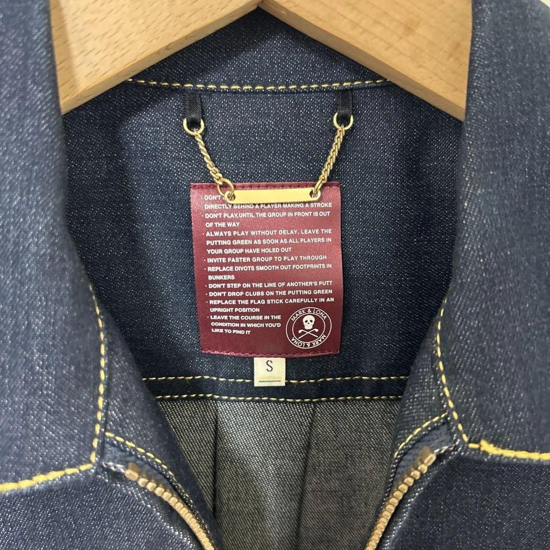 マークアンドロナ デニム半袖ワンピース S 美品 ゴルフ